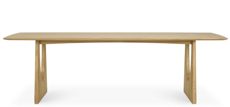 Ethnicraft Eiche Tisch Geometric, Esstisch aus Massivholz mit einzigartigem, modernem Design.